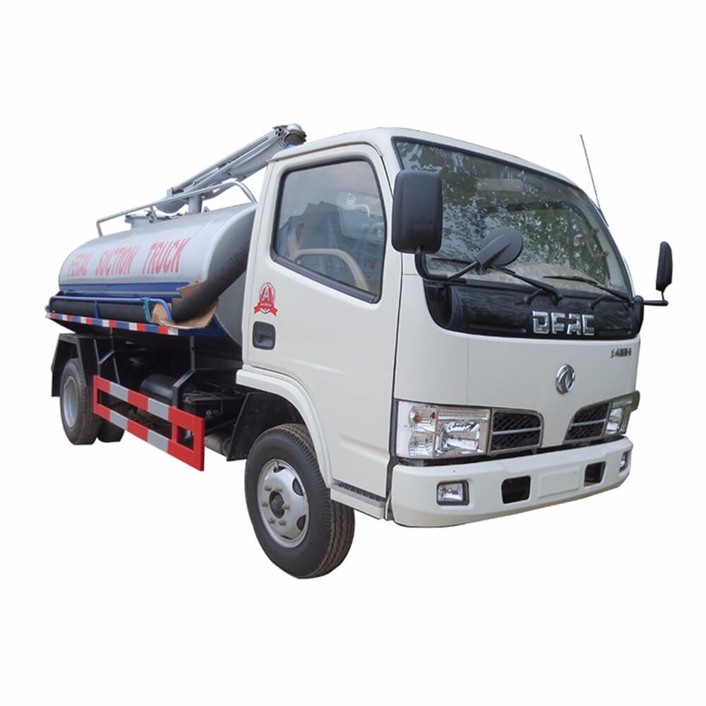 Dongfeng 4 Cbm ถังบำบัดน้ำเสียรถบรรทุก
